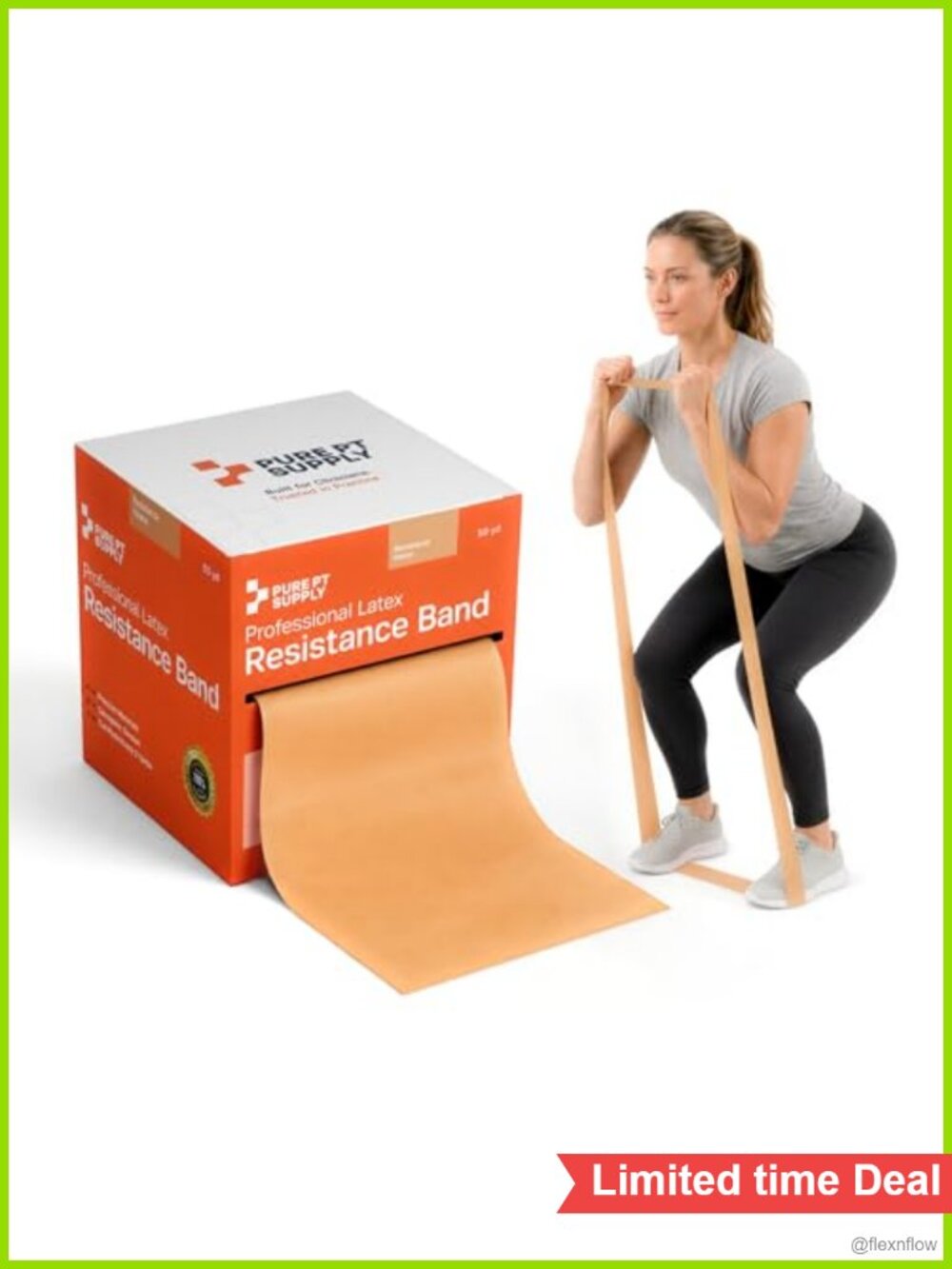 Premium Latex Resistance Band Roll - 50 Yard Heavy